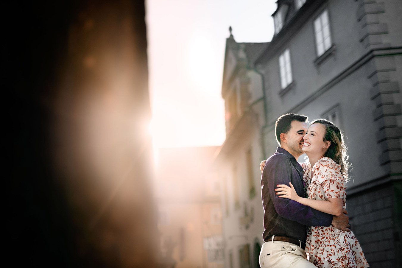 Prague engagement photoshoot at Lesser Town