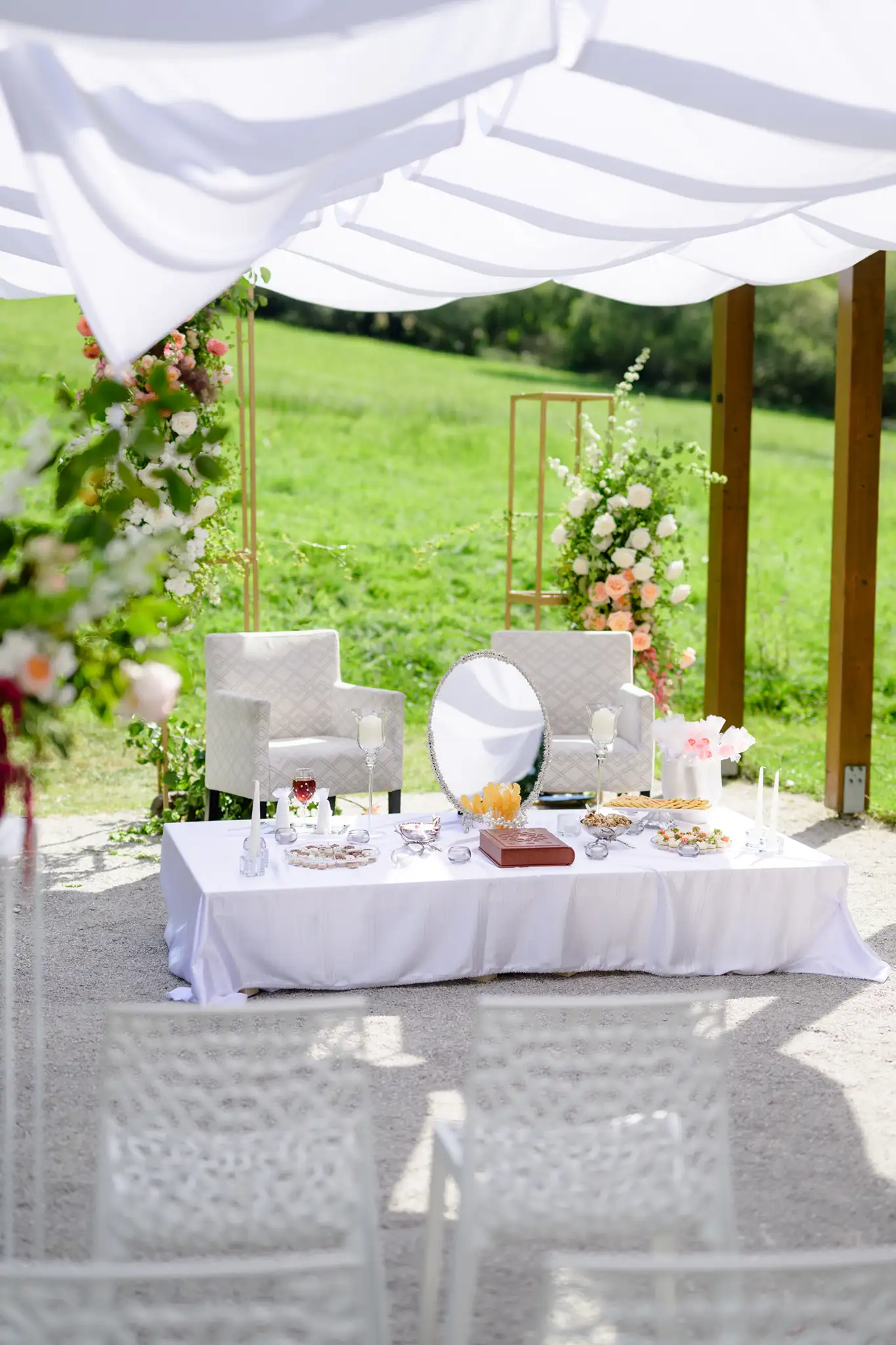 Sofreh Aghd in Czech Republic Persian Destination wedding