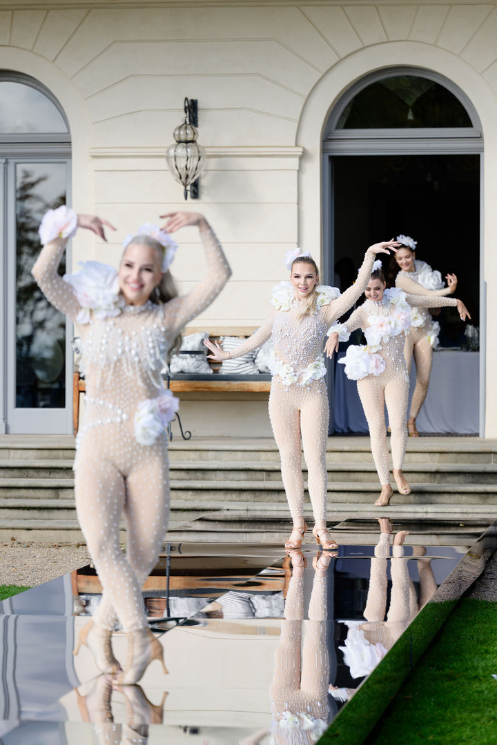 floral dancers at chateau mcely