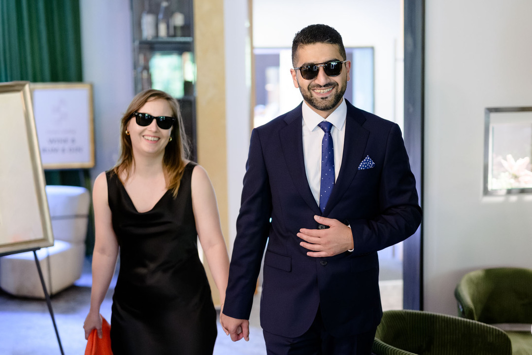 Wedding guests arriving for a wedding in the Beskydy, Čeladná.
