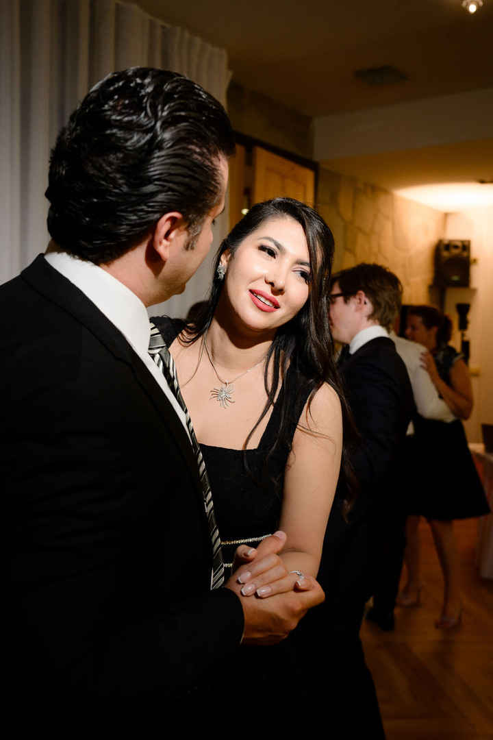 Lively evening dance floor filled with wedding guests celebrating at U Holubů, wedding in the Beskydy.